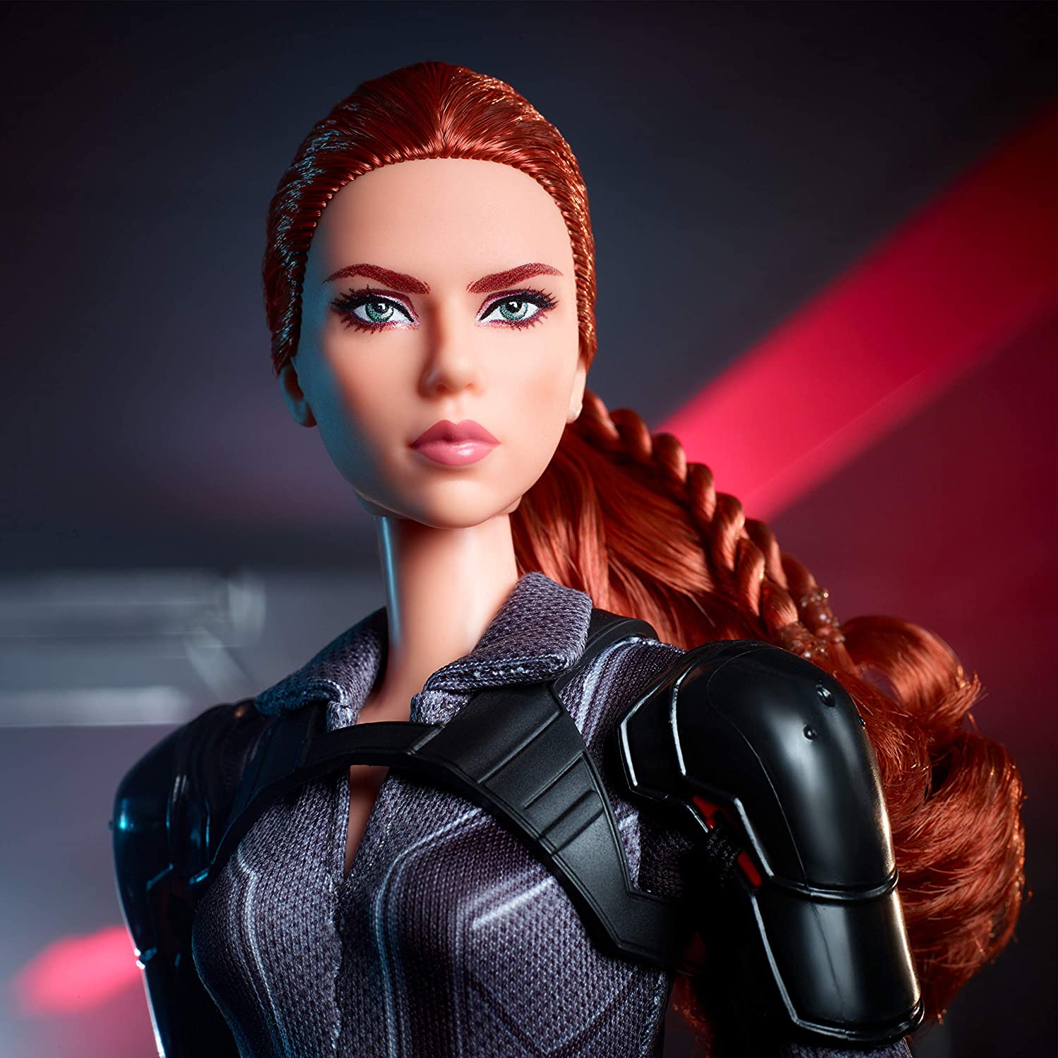 Barbie Black Widow Collector Doll 2020 in black suit is
