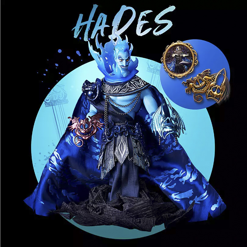 Limited Edition Disney Villains Designer Midnight Masquerade Hades with pins