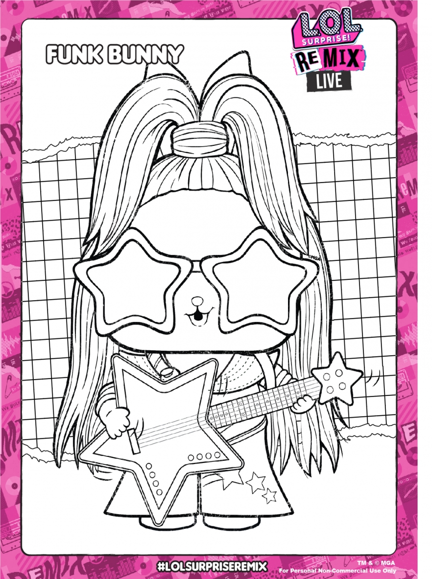 LOL Surprise Remix coloring pages and activity pages   YouLoveIt.com