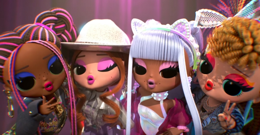 LOL OMG Remix dolls animated versions of Kitty K, Honeyliciou, Pop B.B