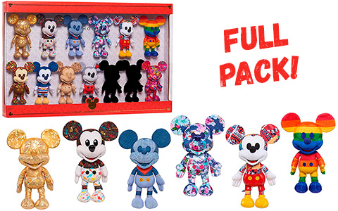 Disney Year of the Mouse limited edition plush pack with 13 Mickey Mouse plush toys