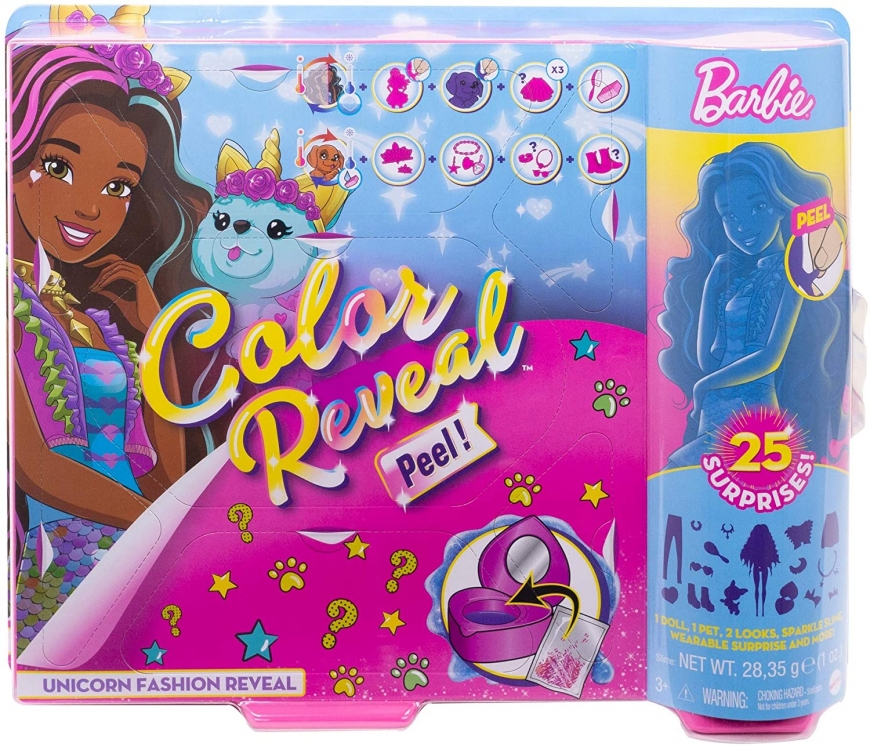 Barbie Fantasy Color Reveal Unicorn Doll YouLoveIt