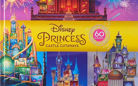 Disney Princess Castle Cutaways Sound Book with Castles 10 Maps and 60 Sounds