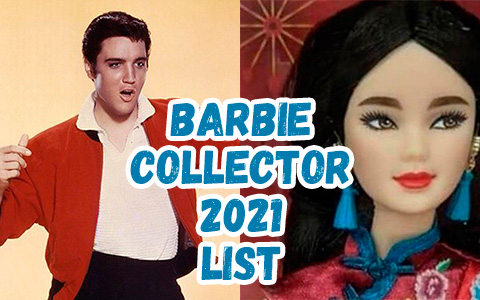 List of upcoming Barbie Collector Signature dolls in 2021. Barbie David Bowie, Barbie Elvis Dia de Muertos Ken and more!