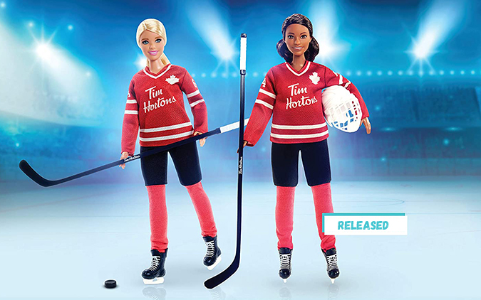 Both Barbie Tim Hortons dolls are available now