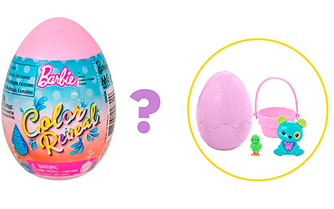 Barbie Color Reveal Easter Egg Pets