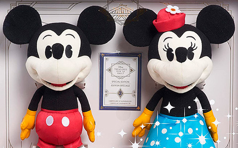 Disney Treasures from The Vault Limited Edition Mickey Mouse and Minnie Mouse Plush