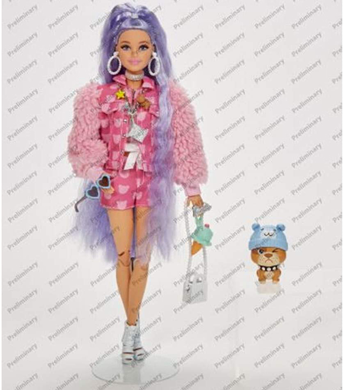 Barbie Extra Doll 2021 Millie with with purple wavy hair - GXF08