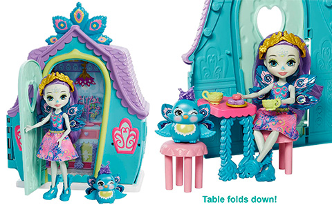 Enchantimals Patter Peacock Cottage with doll