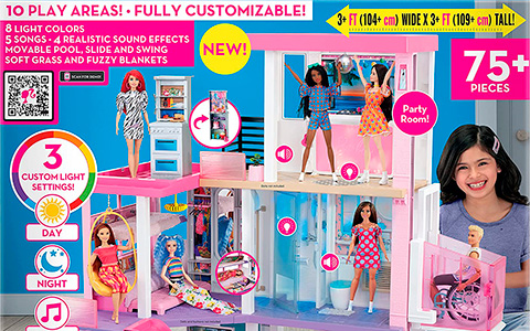 New Barbie Dreamhouse 2021 with lights and sounds