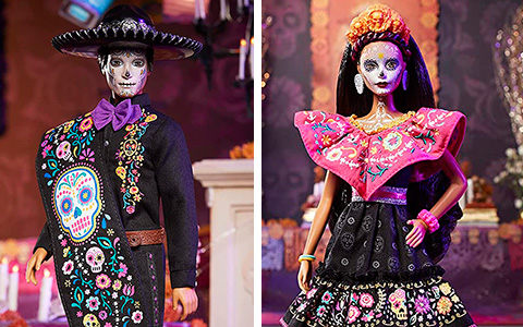 Barbie and Ken Dia De Muertos 2021 dolls