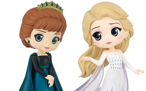 Frozen 2 Q Posket Elsa and Anna figures