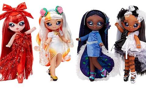 Na Na Na Surprise Teens series 3 dolls: Peacock, Crab, Koi Fish, Swan