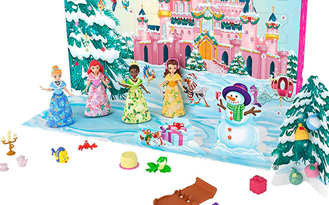 Disney Princess Advent Calendar 2023 with mini dolls from Mattel