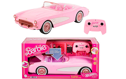 Hot Wheels Barbie Movie Corvette remote-control car