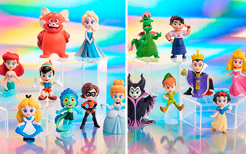 The Disney 100 Years of Celebration Collection figures from Just Play