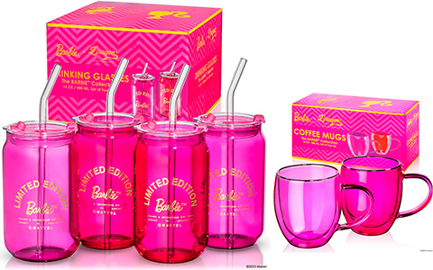 Dragon Glassware x Barbie Drinking Glasses, Coffee Mugs, Coasters and more