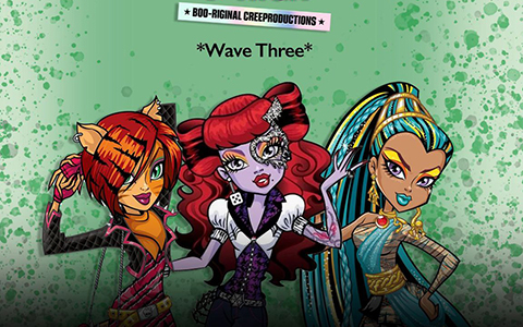 Monster High Creeproductions Nefera de Nile, Toralei Stripe and Operetta dolls 2025