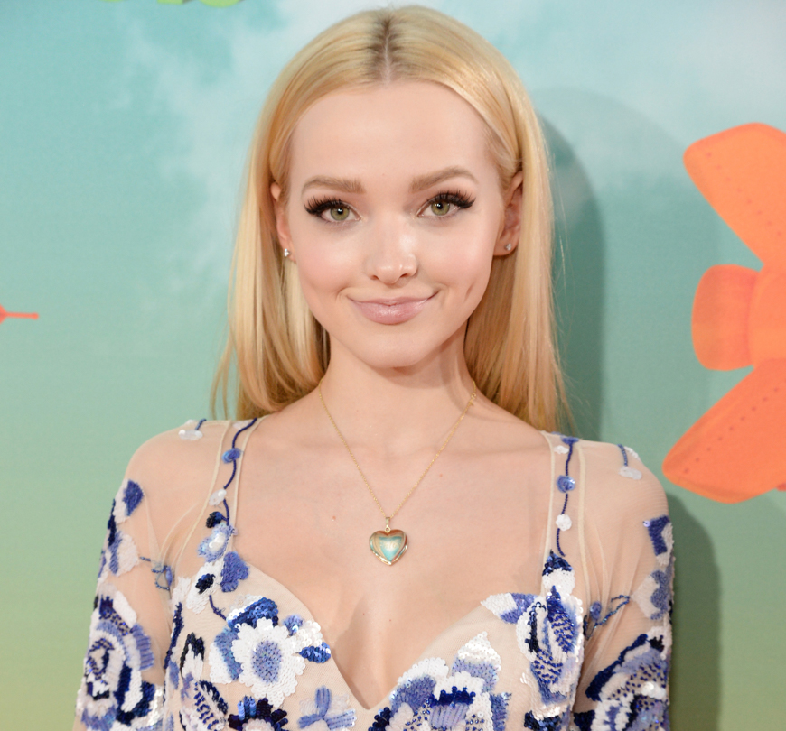 Dove Cameron heart necklace