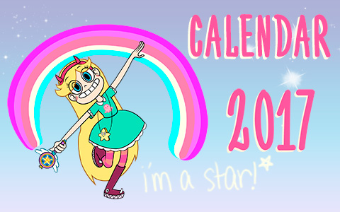 Star vs. the Forces of Evil calendars 2017