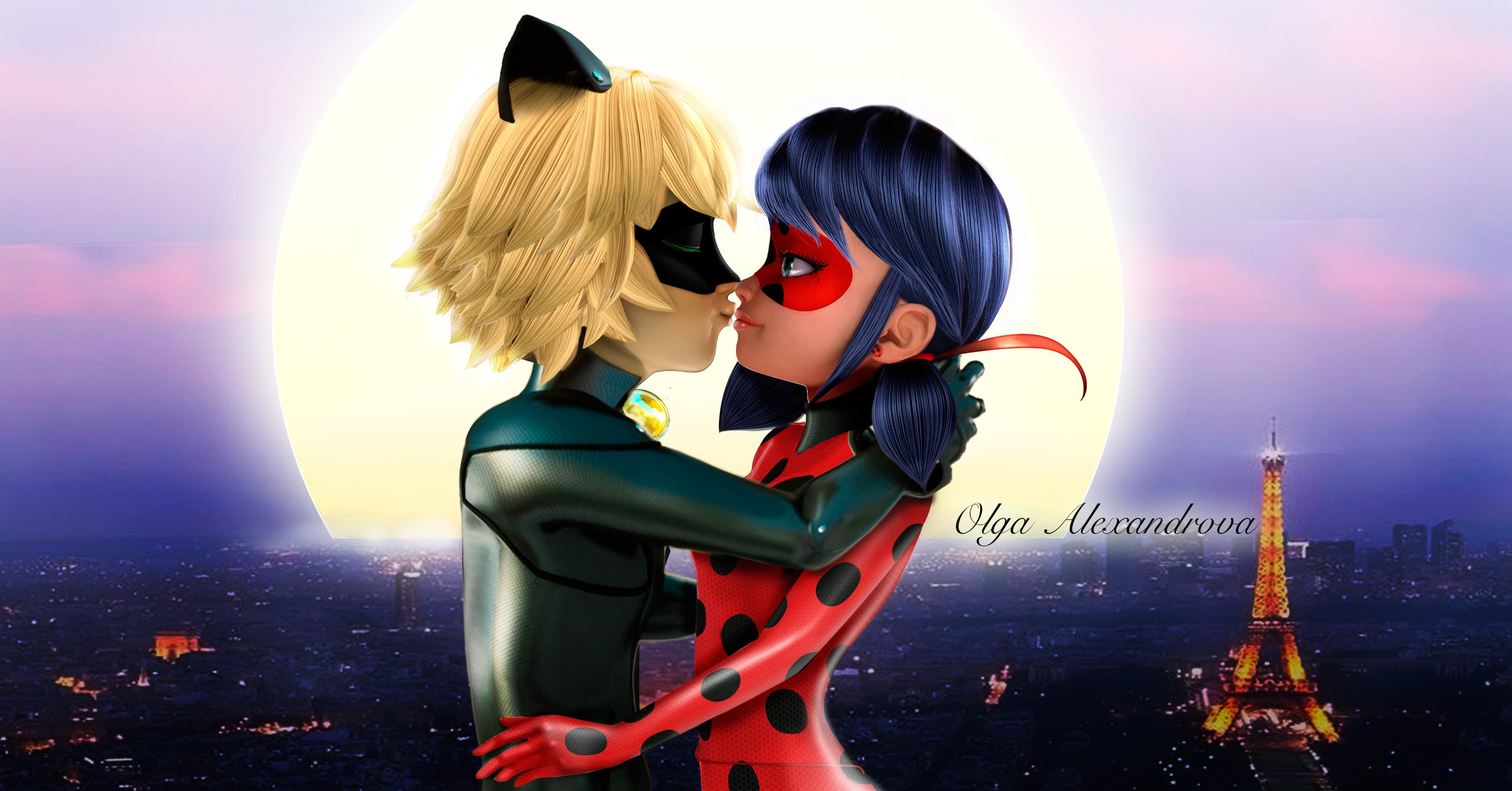 Miraculous Ladybug romantic fan art.