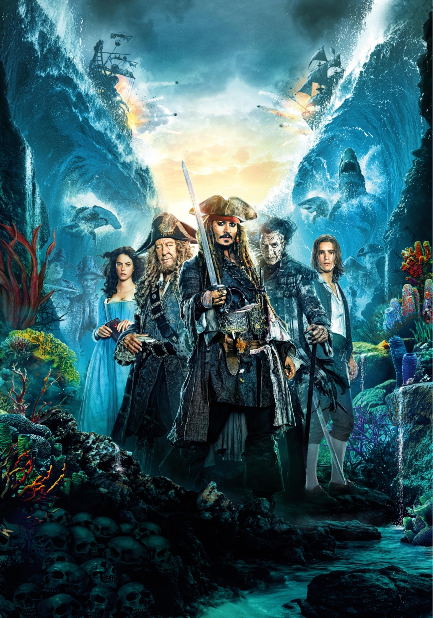 First movie poster Pirates of the Caribbean 5: Dead Men Tell no Tales