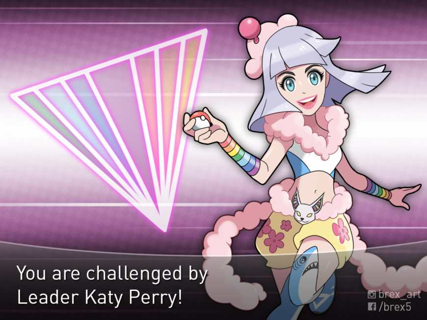 Katy Perry as pokemon gym leader