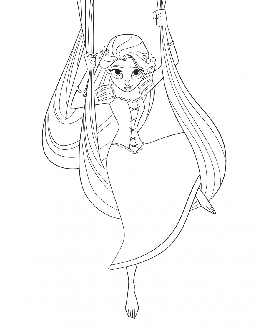 Tangled: The Series Rapunzel coloring page