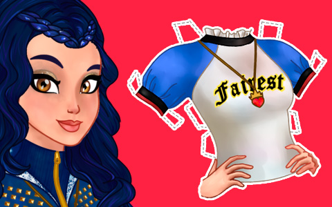 Disney Descendants Evie paper doll