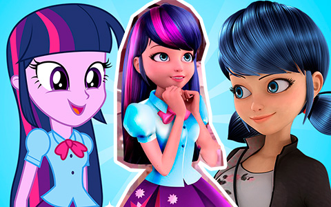 Miraculous LadyBug mixed with Equestria Girls