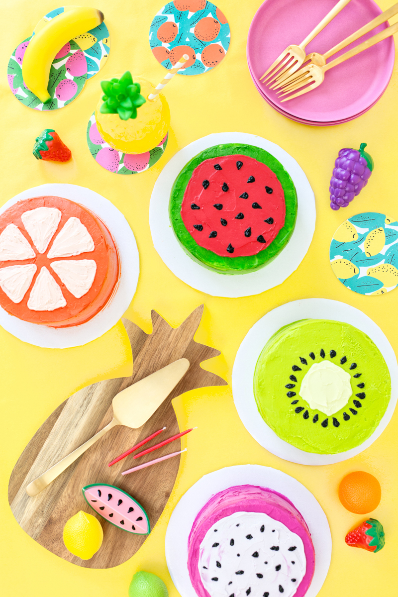 Fruit design for cakes