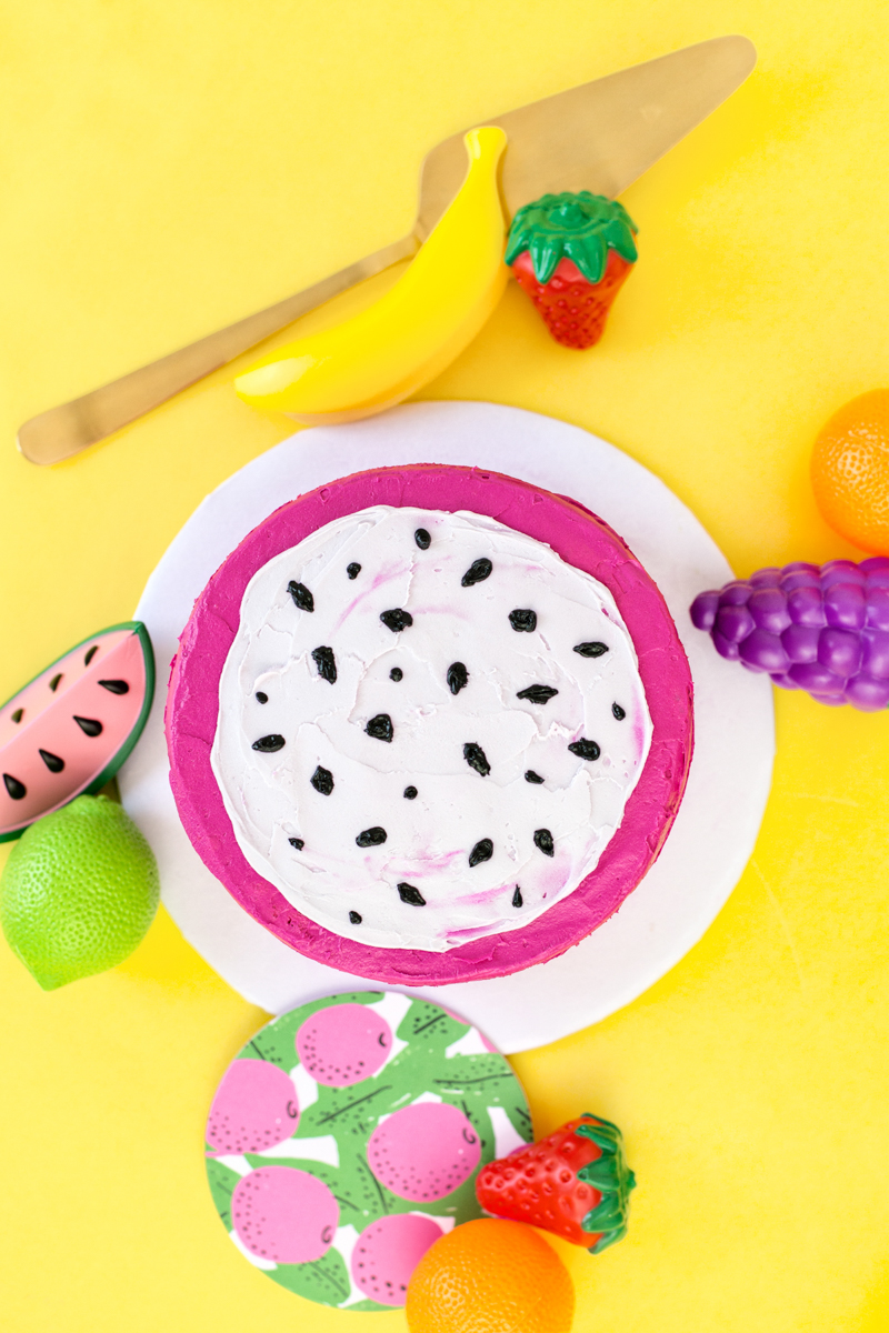 Dragon fruit slice cake design Dragon fruit slice cake design