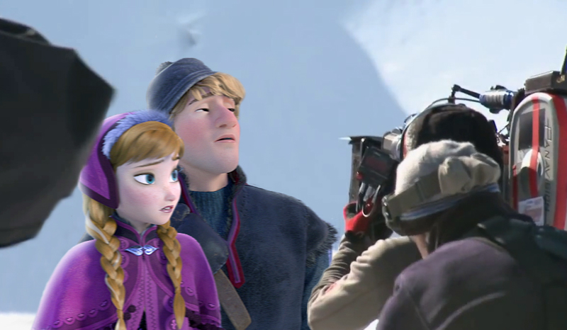 If Frozen cartoon was a movie