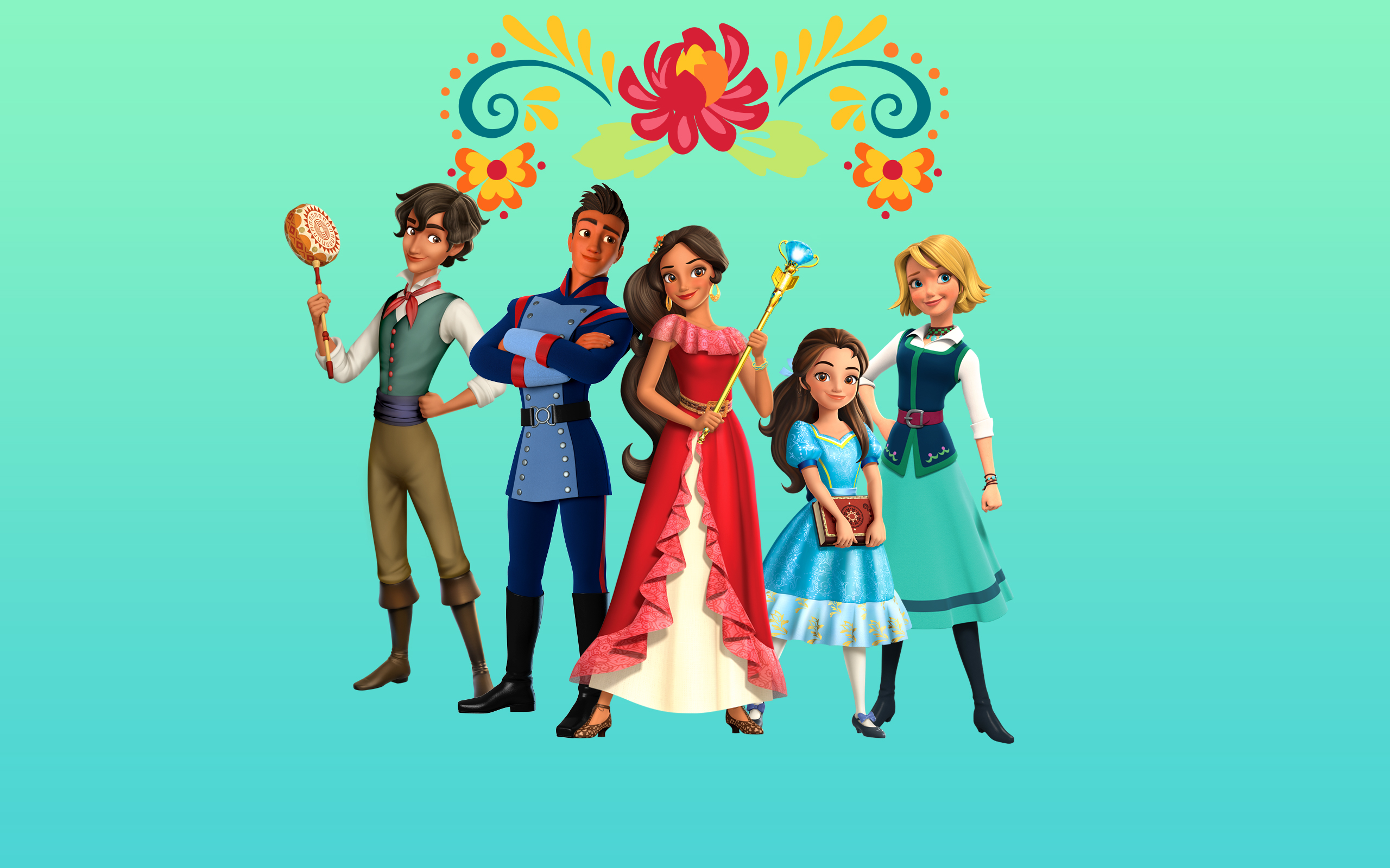 Elena of Avalor: Big wallpapers with main characters.