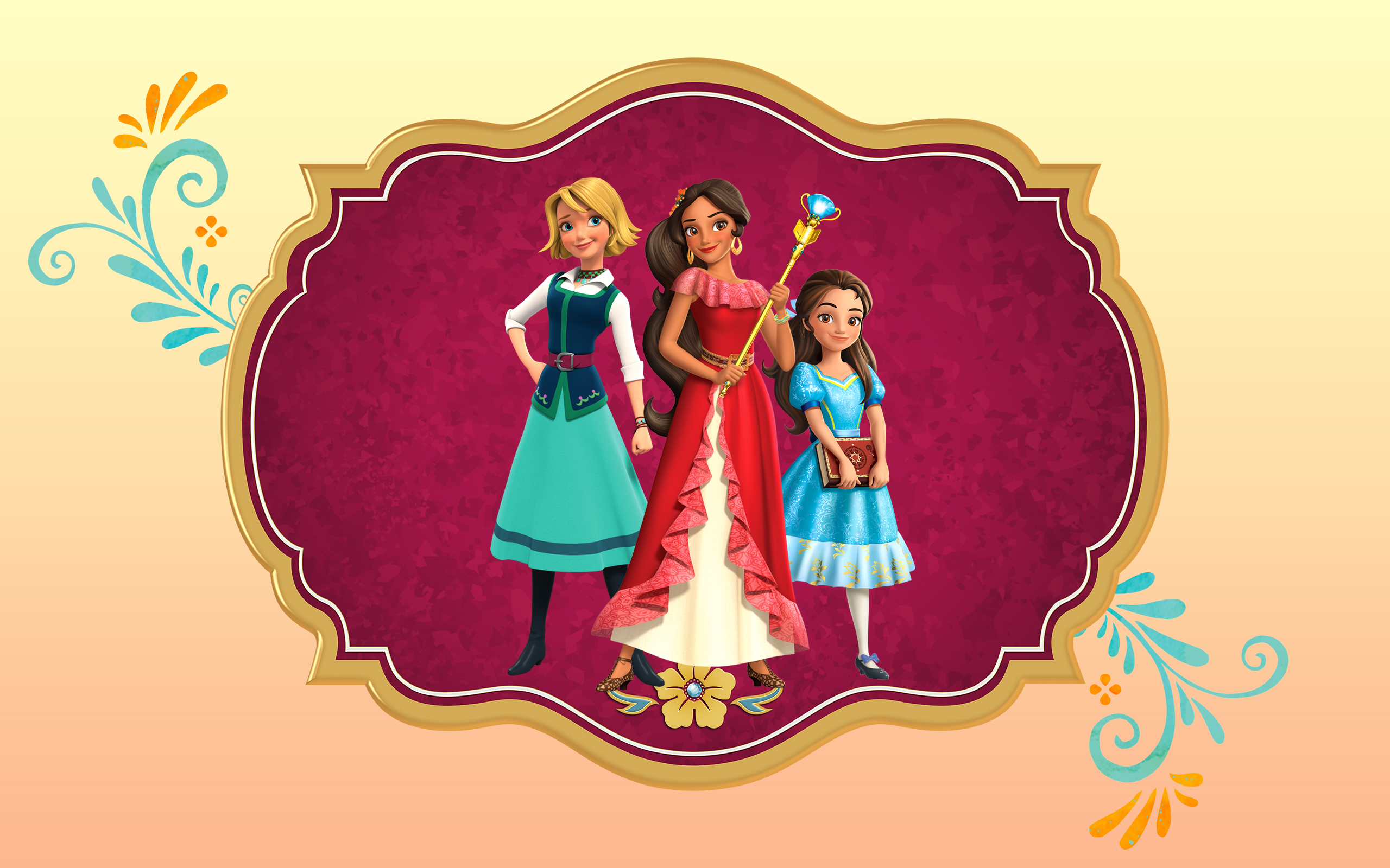 Elena of Avalor: Big wallpapers with main characters.