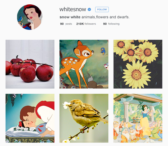 Snow White instagram