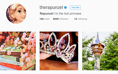 If Disney princesses had Instagram
