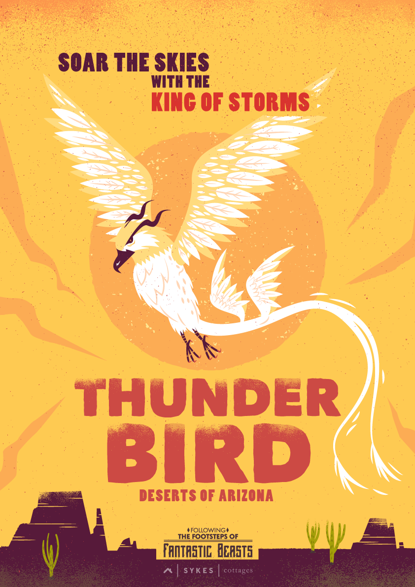 Thunderbird Fantastic Beasts poster