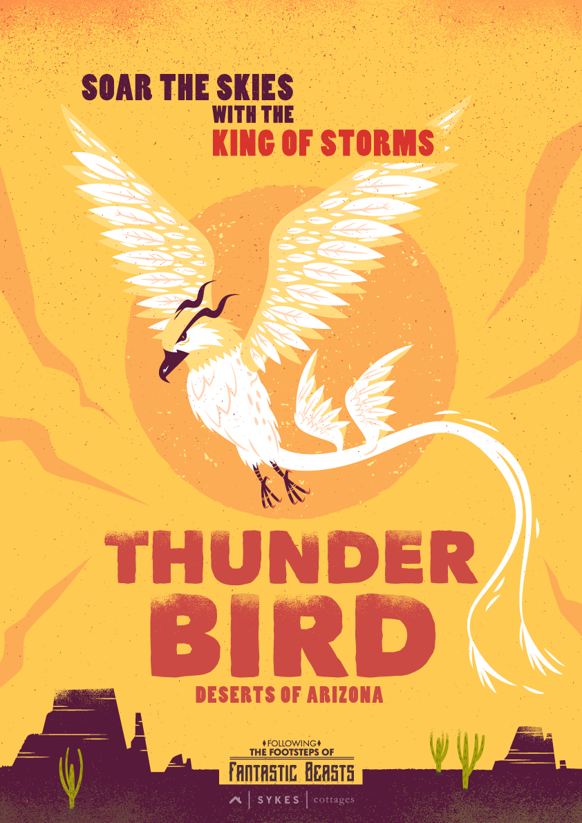 Thunderbird Fantastic Beasts poster Thunderbird Fantastic Beasts poster