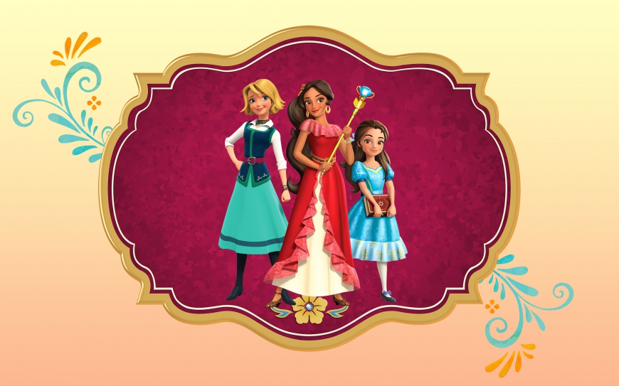 Elena of Avalor big wallpaper with princess Elena, isabel and Naomi