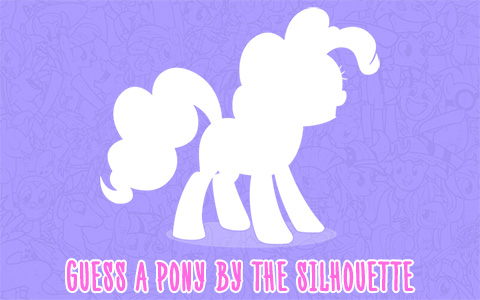 Guess my little pony by her silhouette