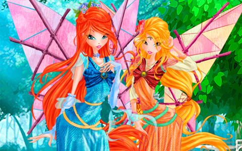 Winx in medieval dresses from season 7