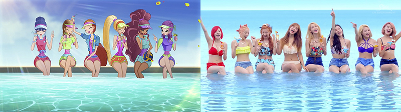 World of Winx "Jump into the Fun" is a copy of Girls Generation "PARTY"