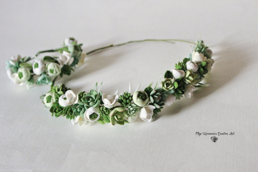 Succulents and Cacti in Jewelry, Hair Accessories and Decor