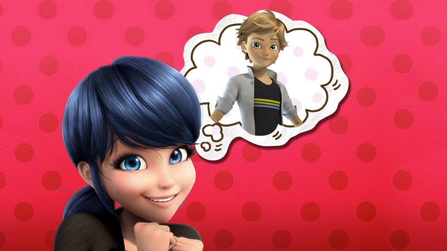 Miraculous Ladybug HD wallpaper Marinette dreaming about Adrian