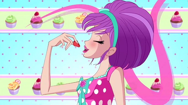 Winx Tecna with strawberry