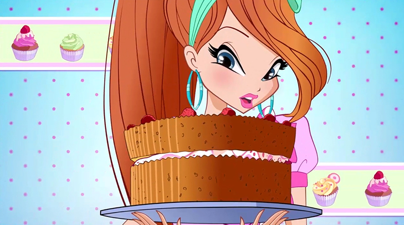 Winx with cake