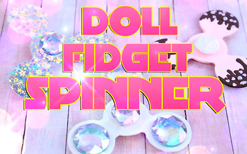 Doll crafts: How to make FIDGET SPINNER that really spins