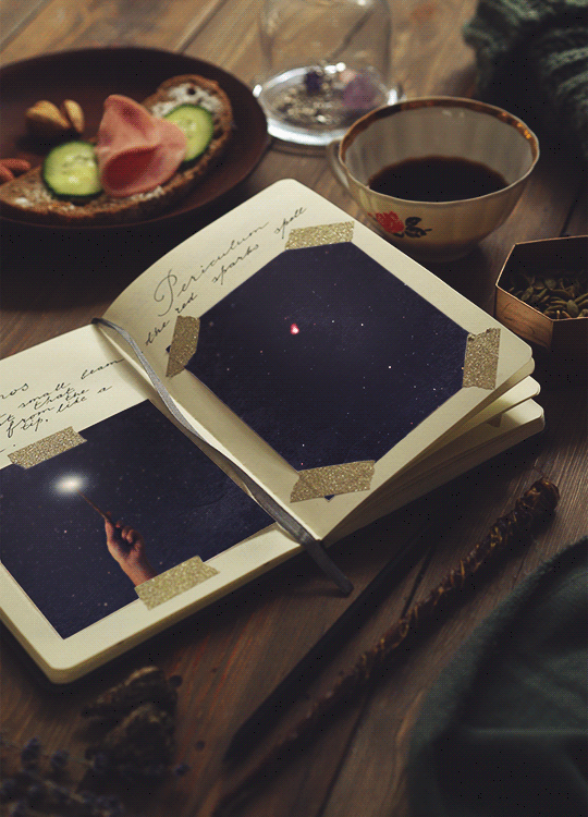 Harry Potter cinemagraphs: Magical notebooks 