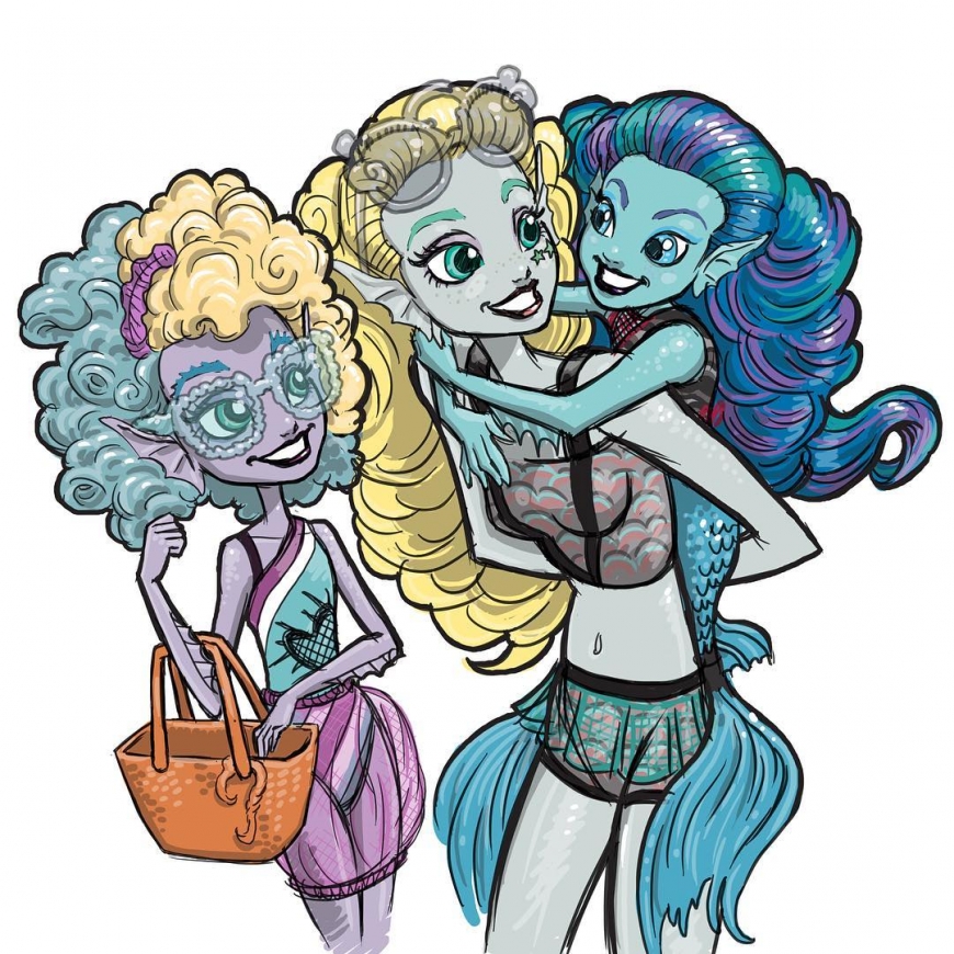 Lagoona Blue and her sisters